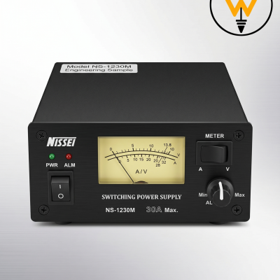 NISSEI PS-1230M DIGITAL V/ METER SWITCHING REGULATED DC PSU 5-15VDC