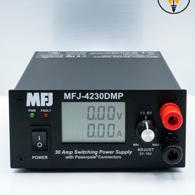 MFJ 4230DMP PSU SWITCHING 25/30A 4-16VDC DIGITAL SINGLE DUALMETER 220V