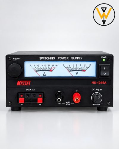 NISSEI NS-1245A SINGLE DUAL V/A METER SWITCHING PSU 9-15VDC 45A 110/220VAC (EU-PLUG)